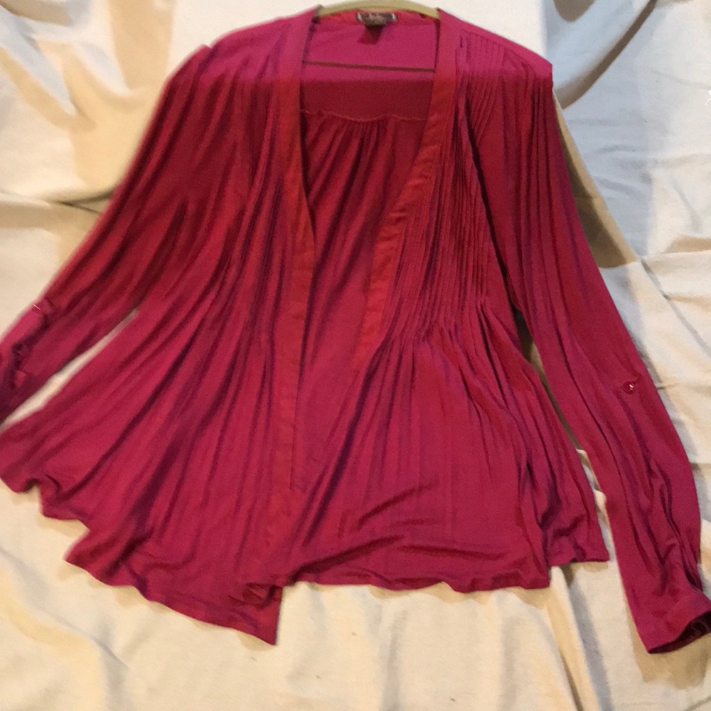 Cardigan, Pintucks & Satin trim